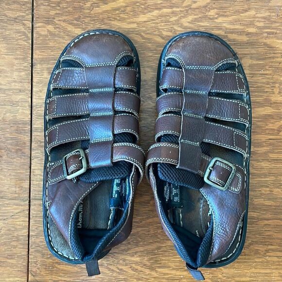 Thom McAn Leather Sandals Size 12 - Picture 1 of 5